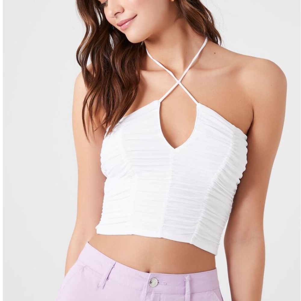 🖤Pick 5/$25 Forever 21 Ruched Halter Top - Size M